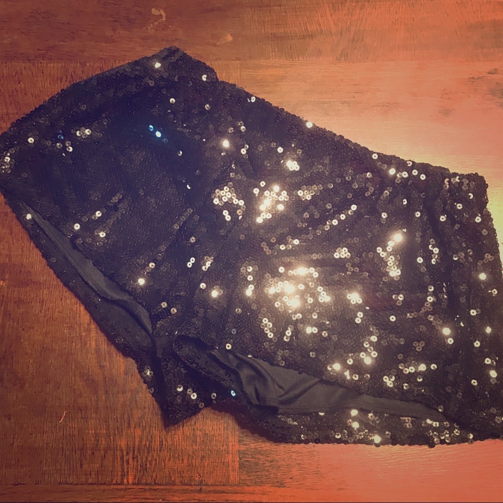 Silence and Noise Sequin shorts